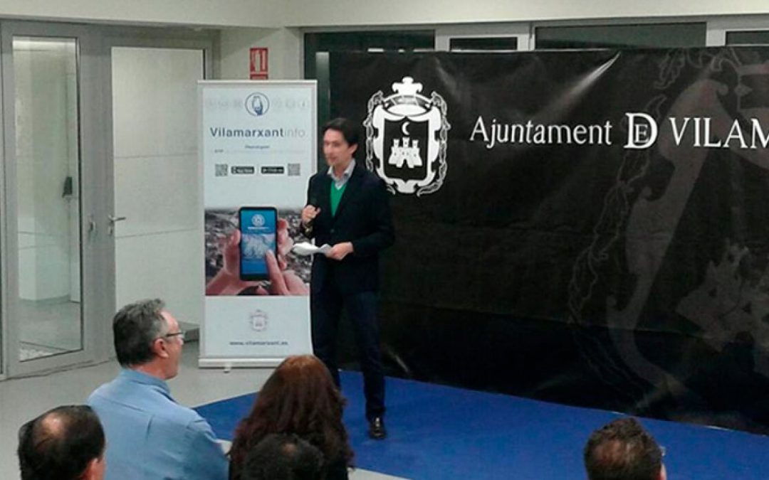 El alcalde de Vilamarxant presenta la aplicación “Vilamarxant Info”