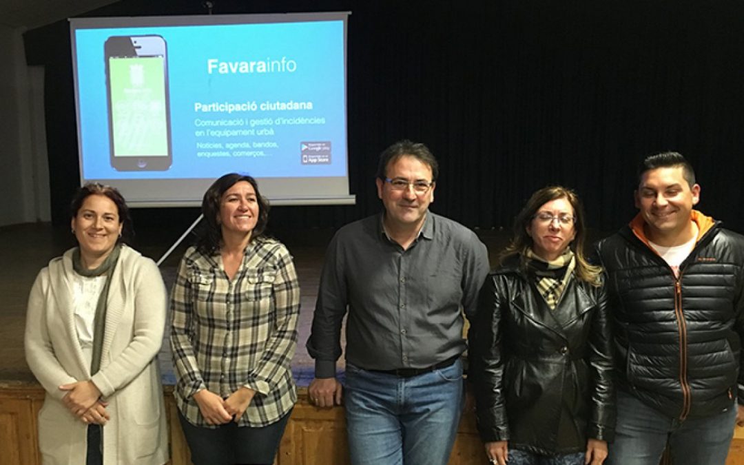 El ayuntamiento de Favara presenta la aplicación de Esveu «Favara info»