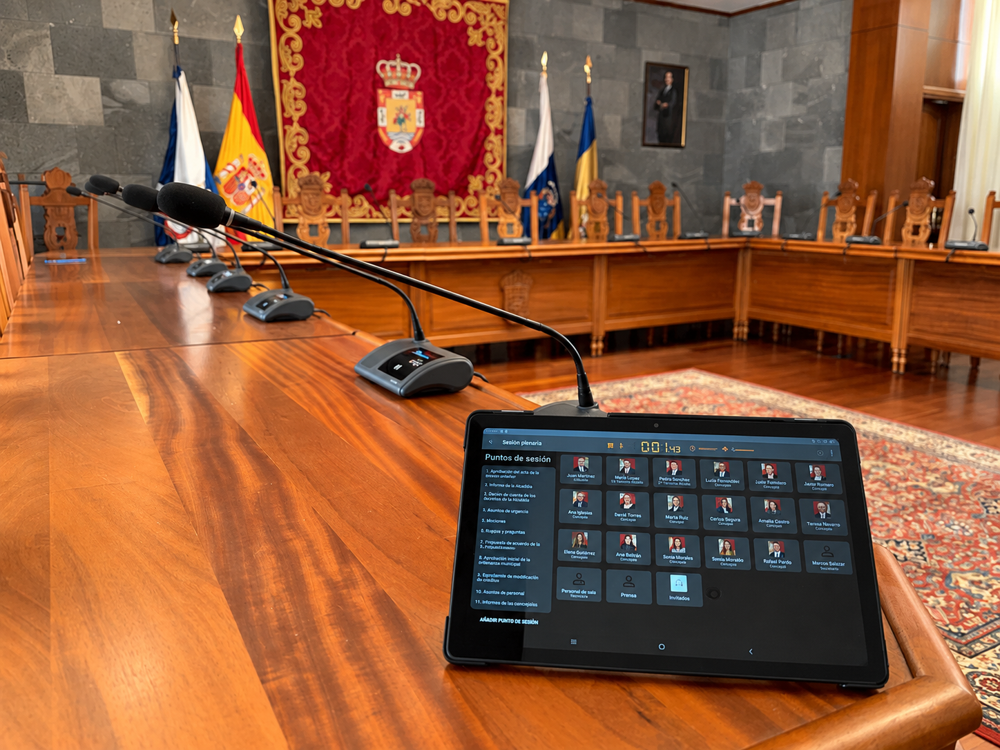 Sistema digital para gestión de sesiones plenarias