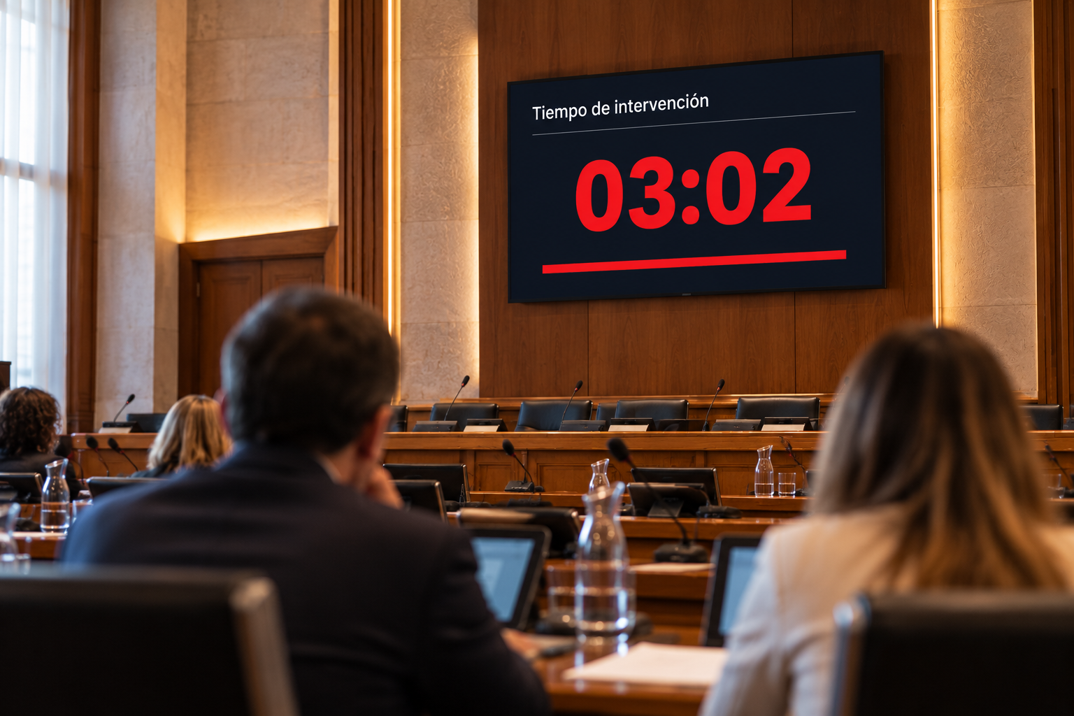 Temporizador en la sala del consejo